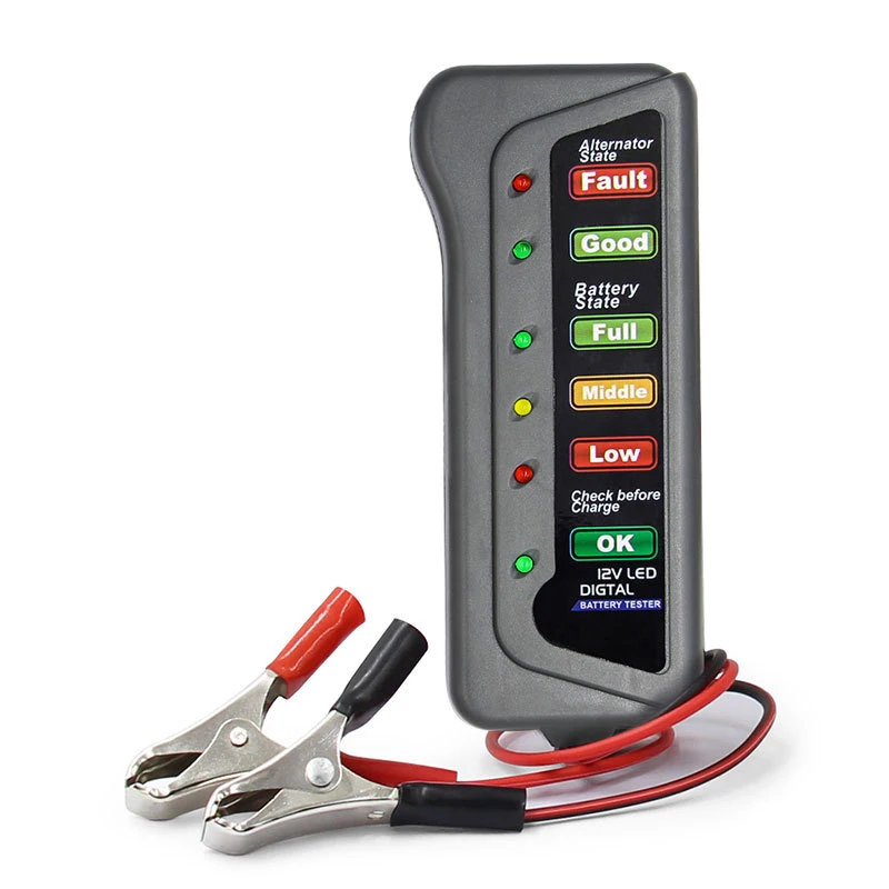 Alternator Tester Digital Diagnostic Tool - Mini Testador de Bateria de Carro