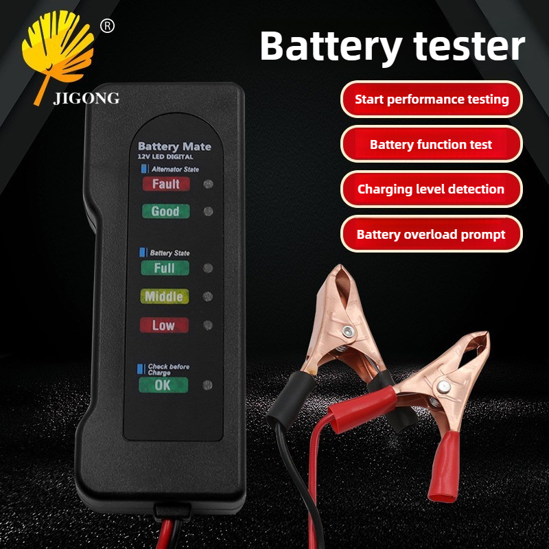Alternator Tester Digital Diagnostic Tool - Testador de partida de bateria de