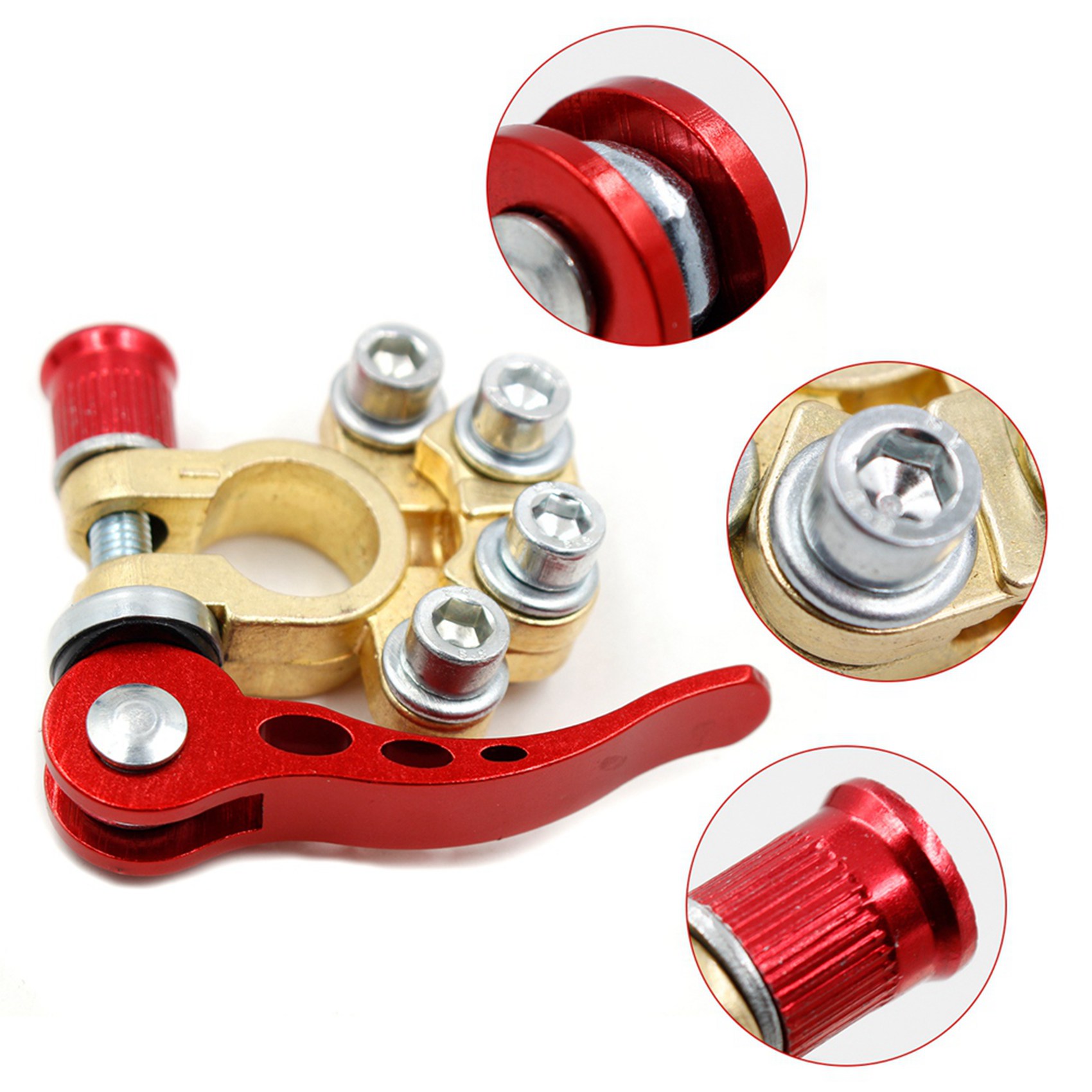 Battery Terminal Clamps Quick Release Brass - Terminais de Bateria de Liberação Rápida