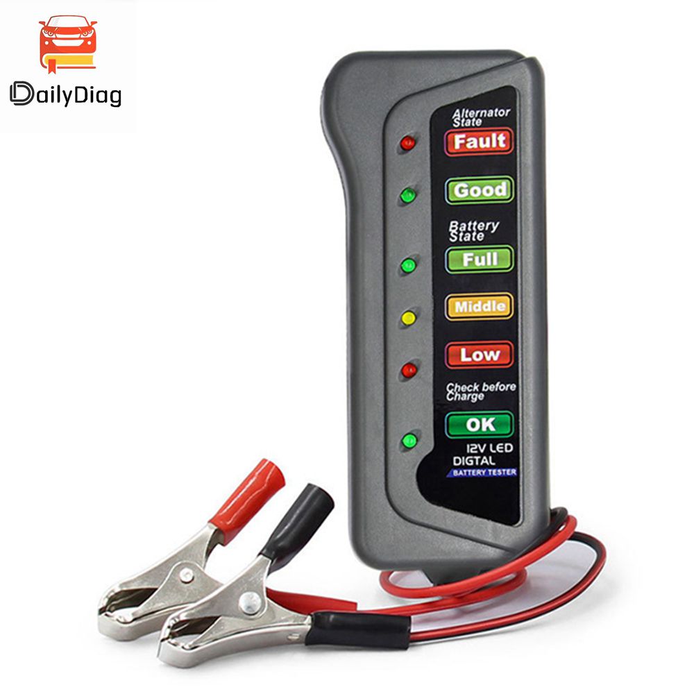 Alternator Tester Digital Diagnostic Tool - Auto Carro Battery Tester, Digital Test