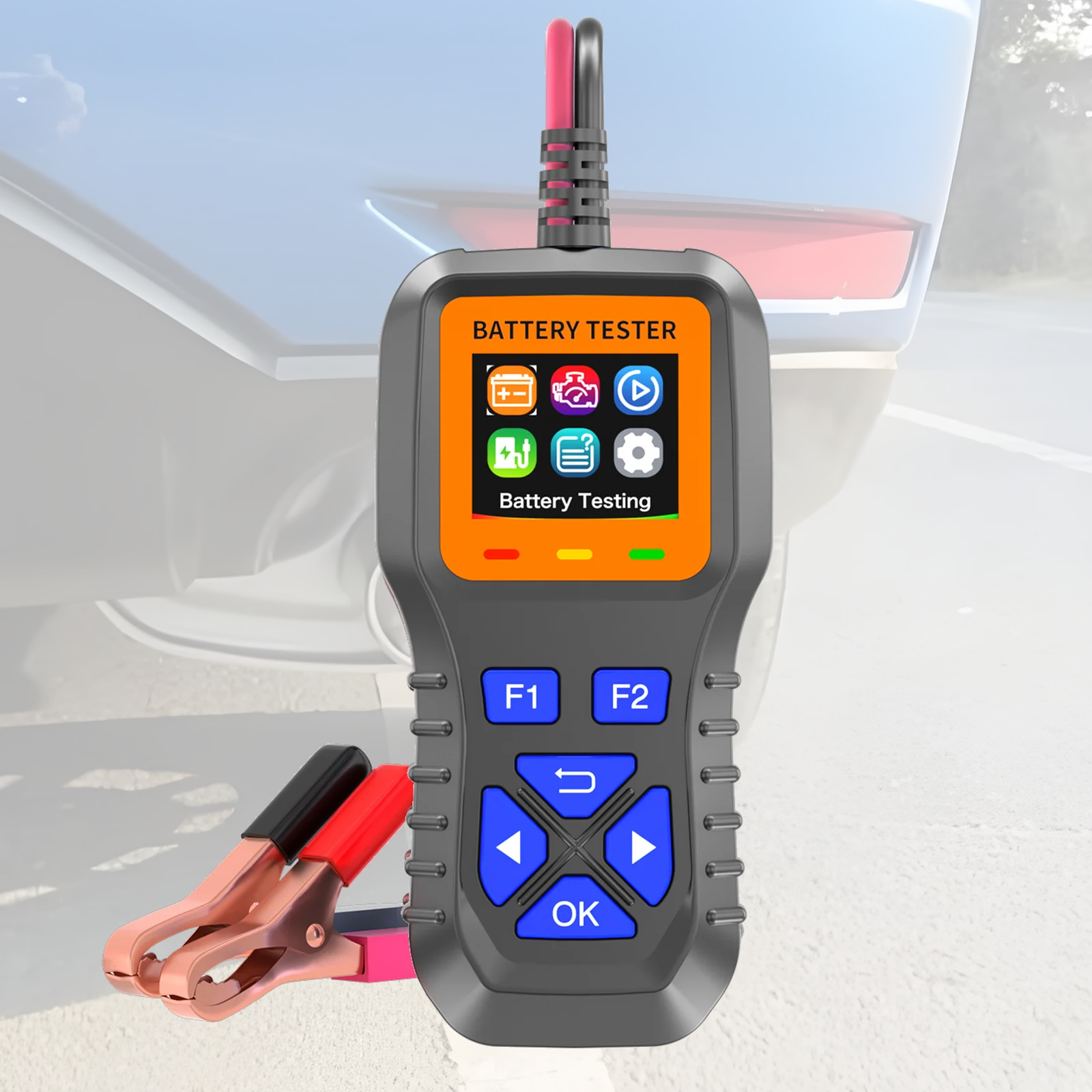 Alternator Tester Digital Diagnostic Tool - Testador de Bateria Automotiva 12V Digital,