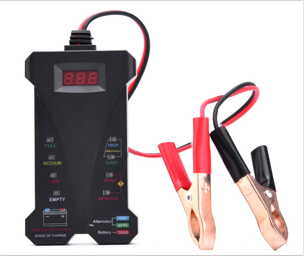 Alternator Tester Digital Diagnostic Tool - Testador de bateria digital inteligente 12v,