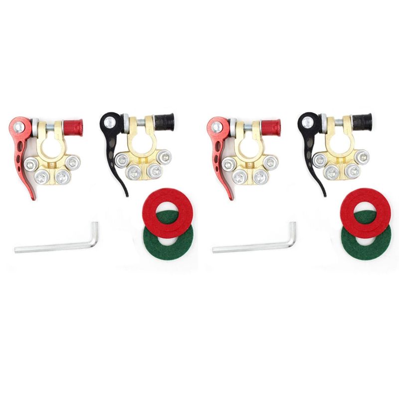 Battery Terminal Clamps Quick Release Brass - 2x Terminais de Bateria 12V 24V