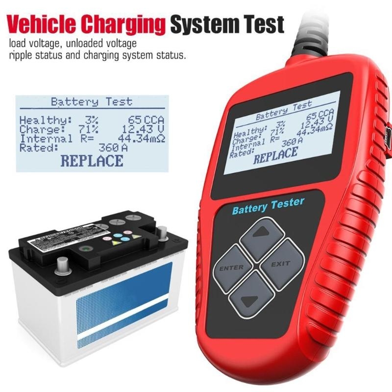 Alternator Tester Digital Diagnostic Tool - 462A Detector falhas motocicleta Bateria Digital
