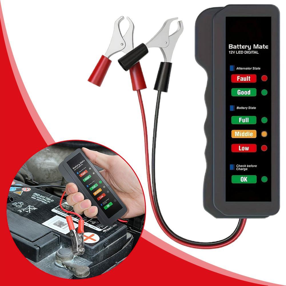 Alternator Tester Digital Diagnostic Tool - Testador de bateria de carro 12v,