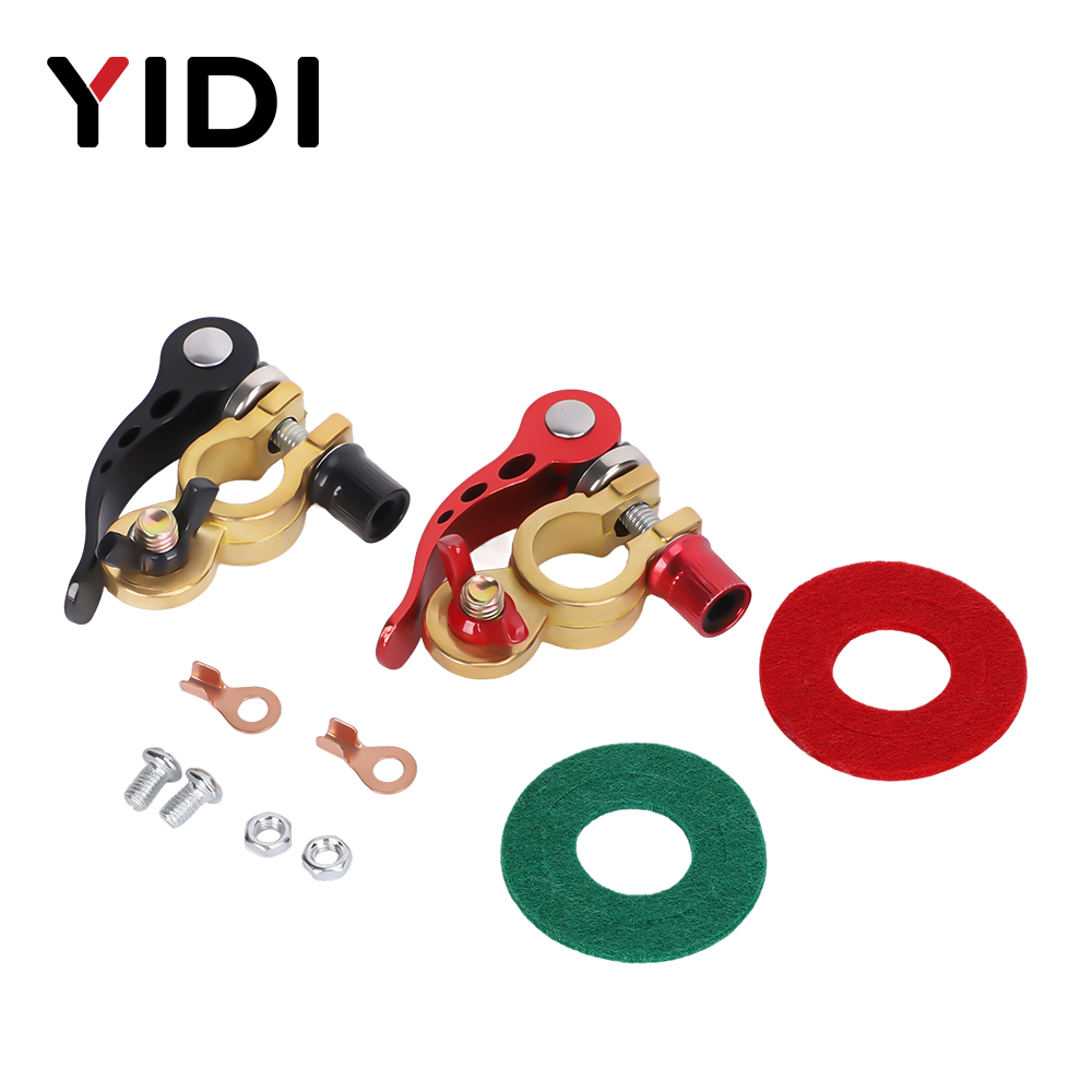 Battery Terminal Clamps Quick Release Brass - 1 Par de Conectores de Terminais