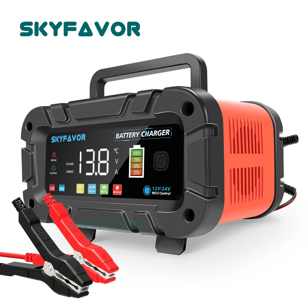 Carregador de Bateria Automáti - Smart Car Battery Charger 12V 24V 20A avaliação e preço