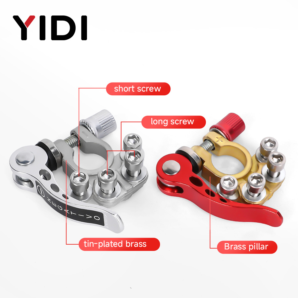 2PCS Conector de Bateria Autom - Battery Terminal Clamps Quick Release Brass avaliação e preço