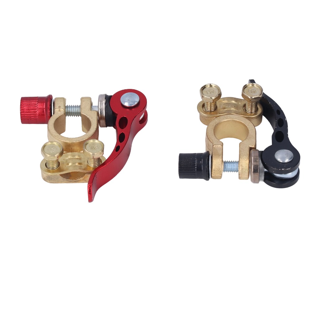 2 conectores de terminal de ba - Battery Terminal Clamps Quick Release Brass avaliação e preço