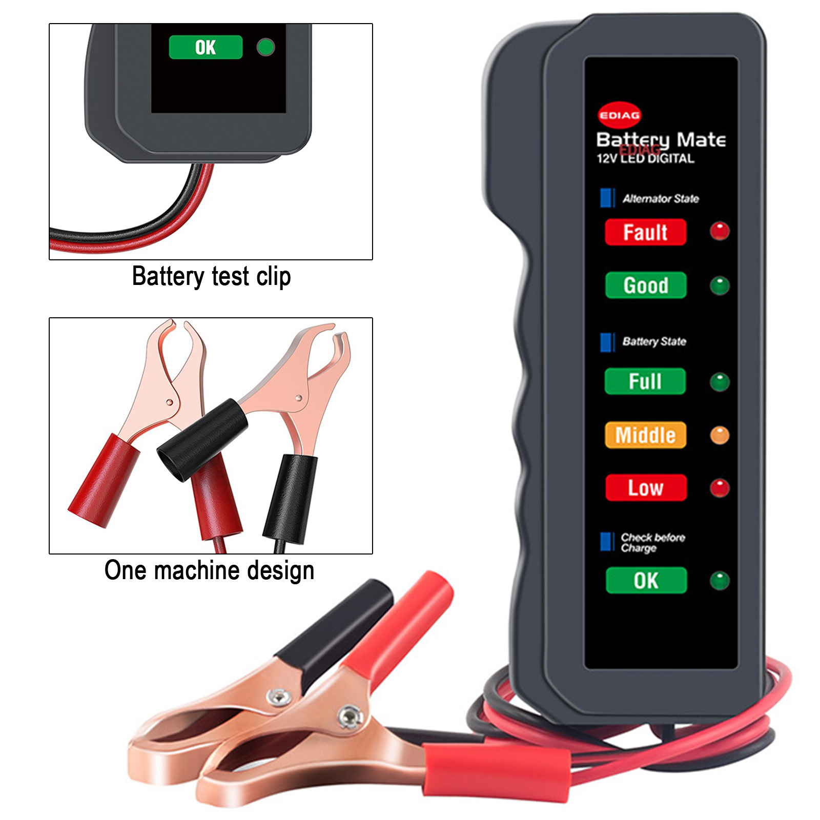 Mini testador de bateria de ca - Alternator Tester Digital Diagnostic Tool avaliação e preço