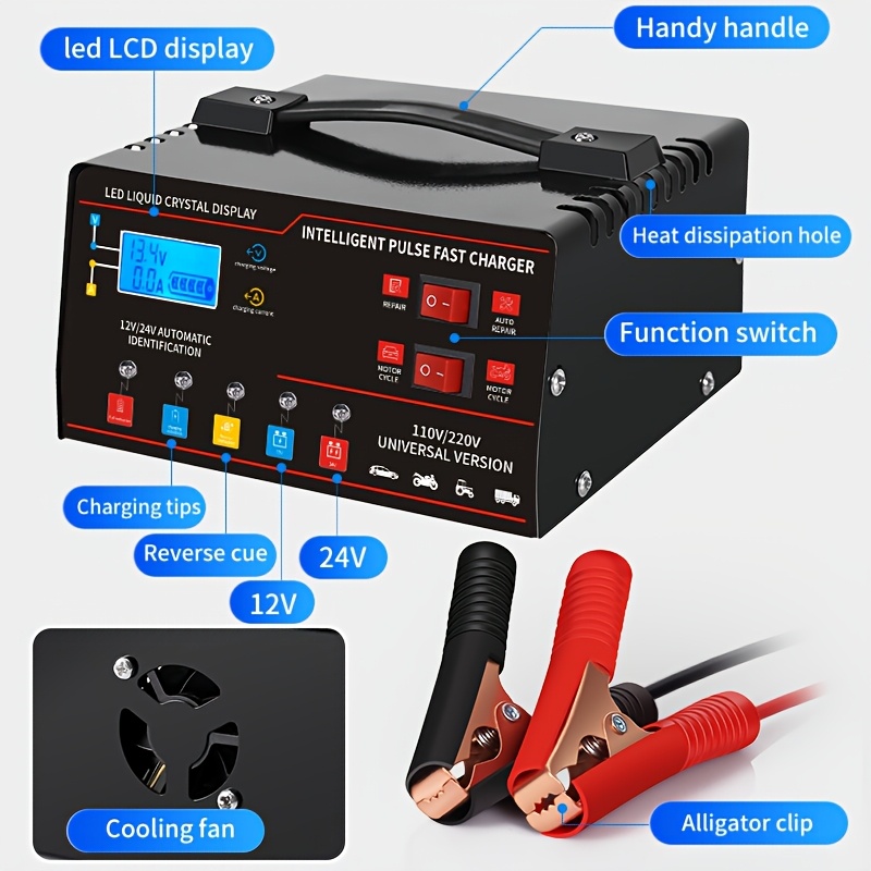 Carregador de Bateria Intelige - Lead Acid Battery Pulse Repair Desulfator avaliação e preço