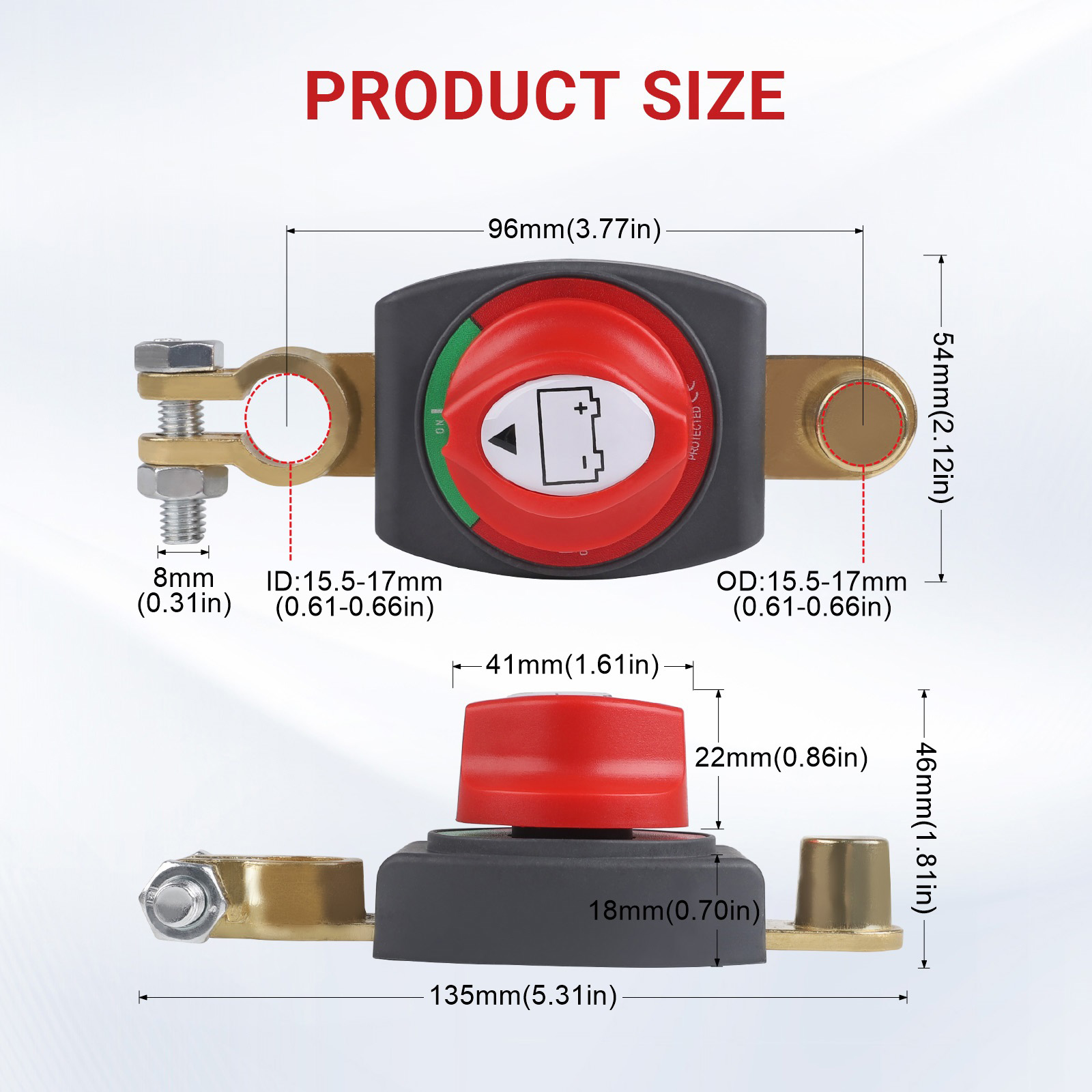 Cnspeed 12v-48v poste superior - Battery Disconnect Switch Master Cut Off avaliação e preço