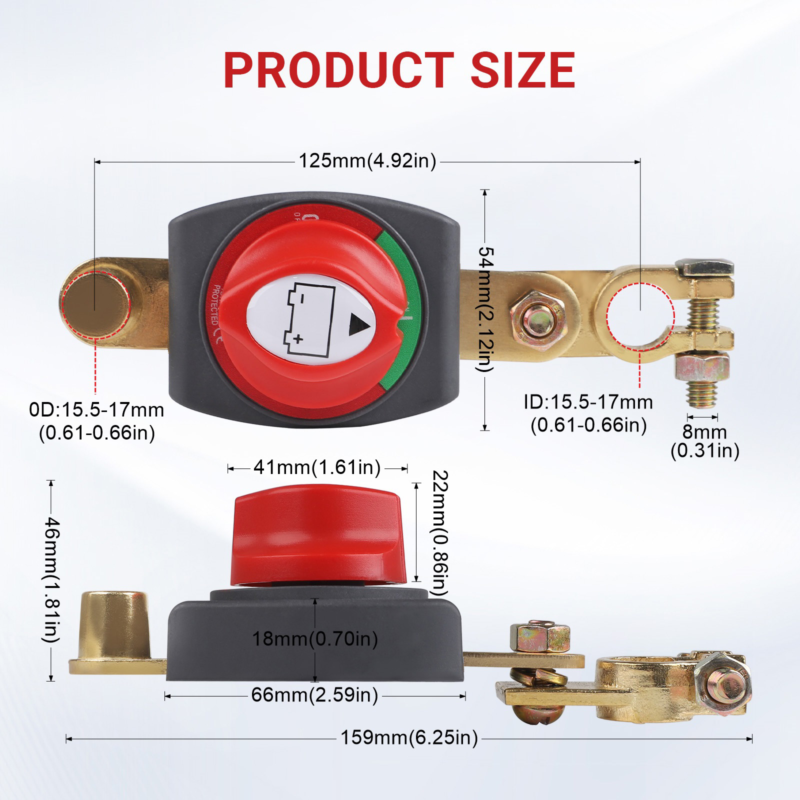 Cnspeed 12v-48v poste superior - Battery Disconnect Switch Master Cut Off avaliação e preço