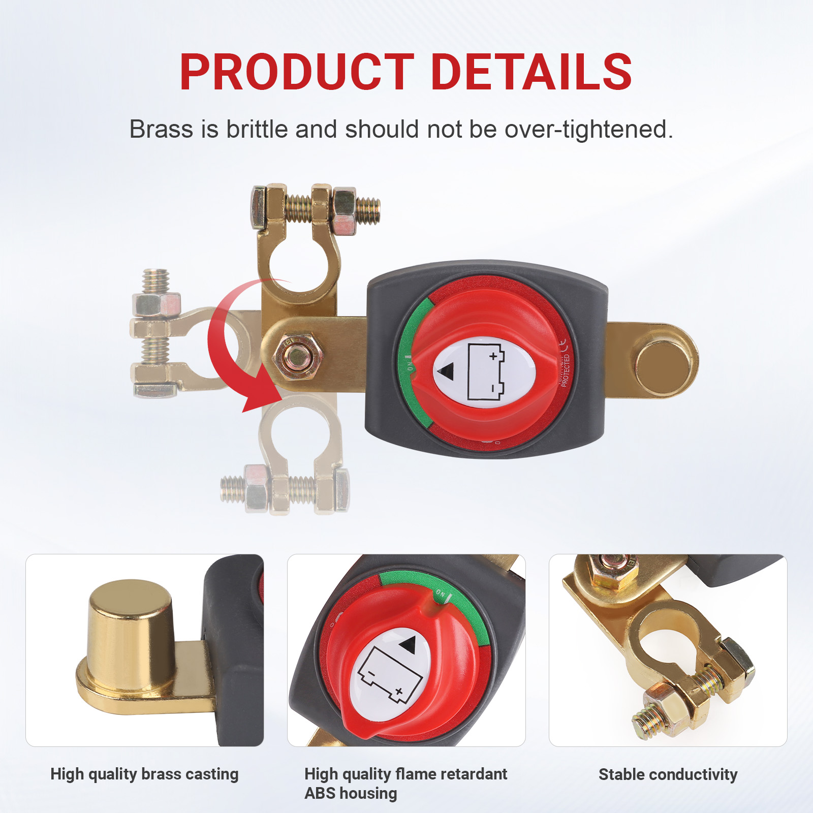 Cnspeed 12v-48v poste superior - Battery Disconnect Switch Master Cut Off avaliação e preço