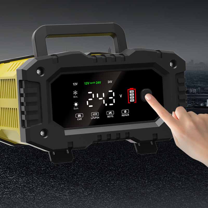 FOXSUR-Carro Motocicleta Carre - Smart Car Battery Charger 12V 24V 20A avaliação e preço