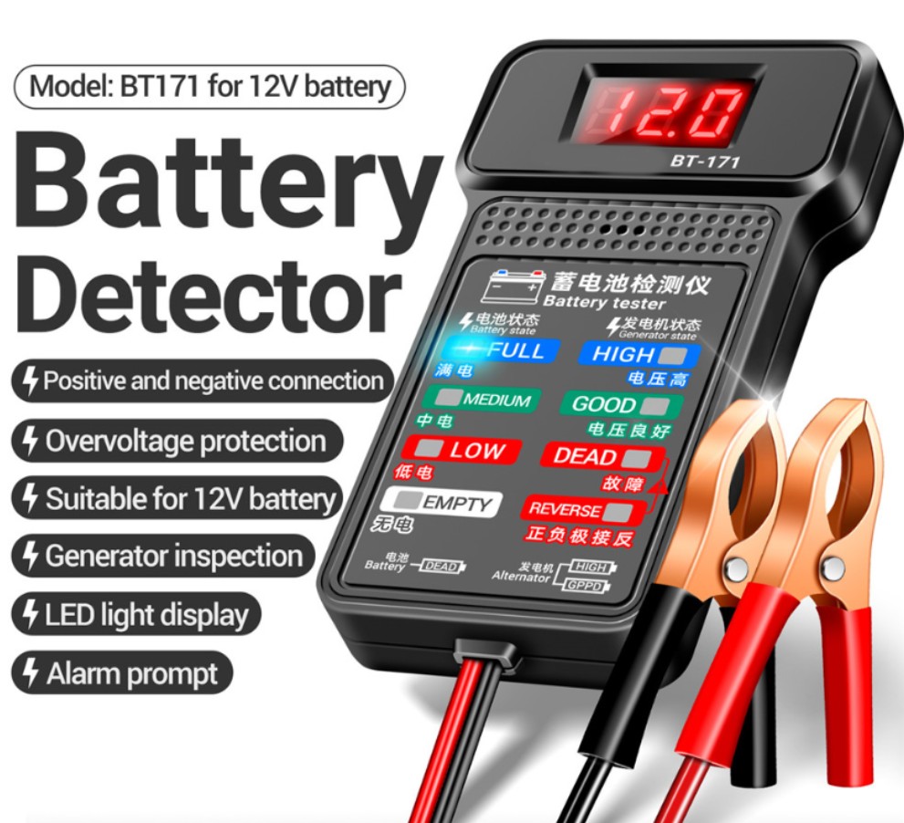 Testador de Bateria Automotiva - Car Battery Load Tester Digital Cranking avaliação e preço