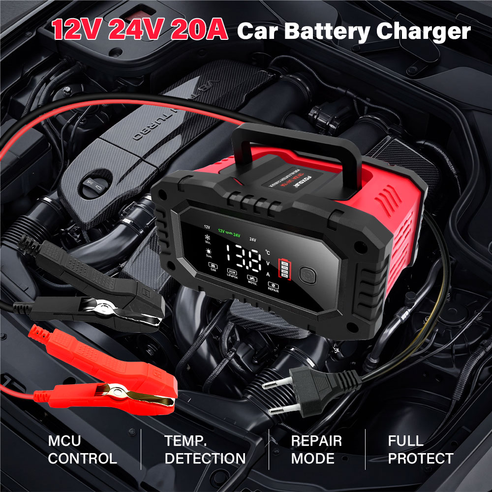 Carregador de Bateria para Car - Smart Car Battery Charger 12V 24V 20A avaliação e preço