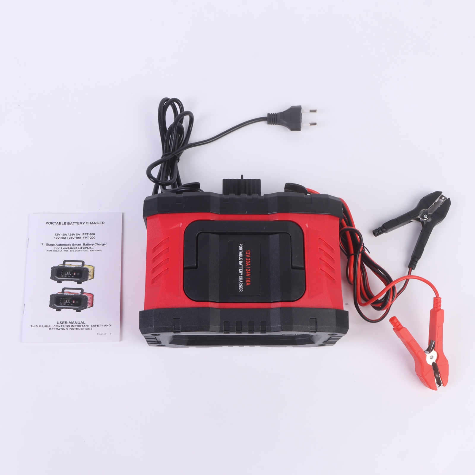 Carregador de Bateria 12V 20A  - Smart Car Battery Charger 12V 24V 20A avaliação e preço