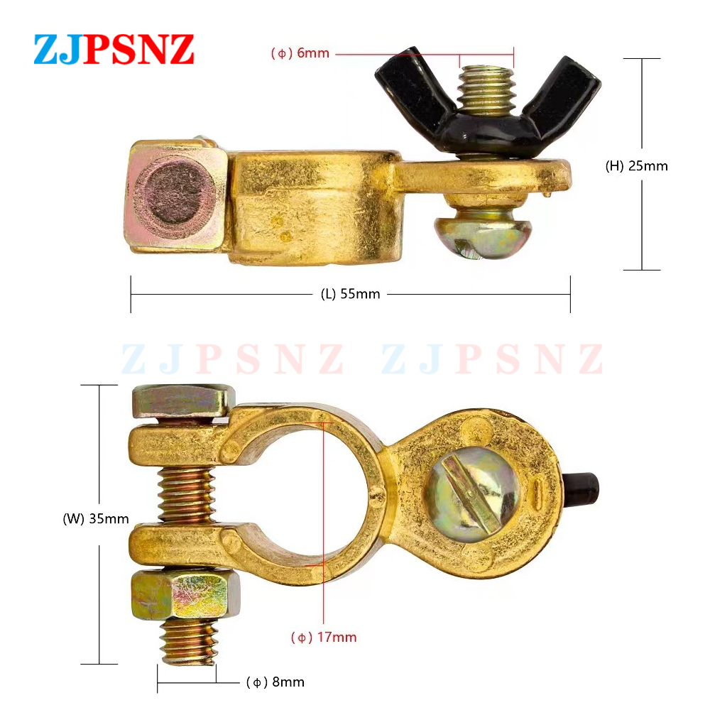 Conector de Terminal de Bateri - Battery Terminal Clamps Quick Release Brass avaliação e preço