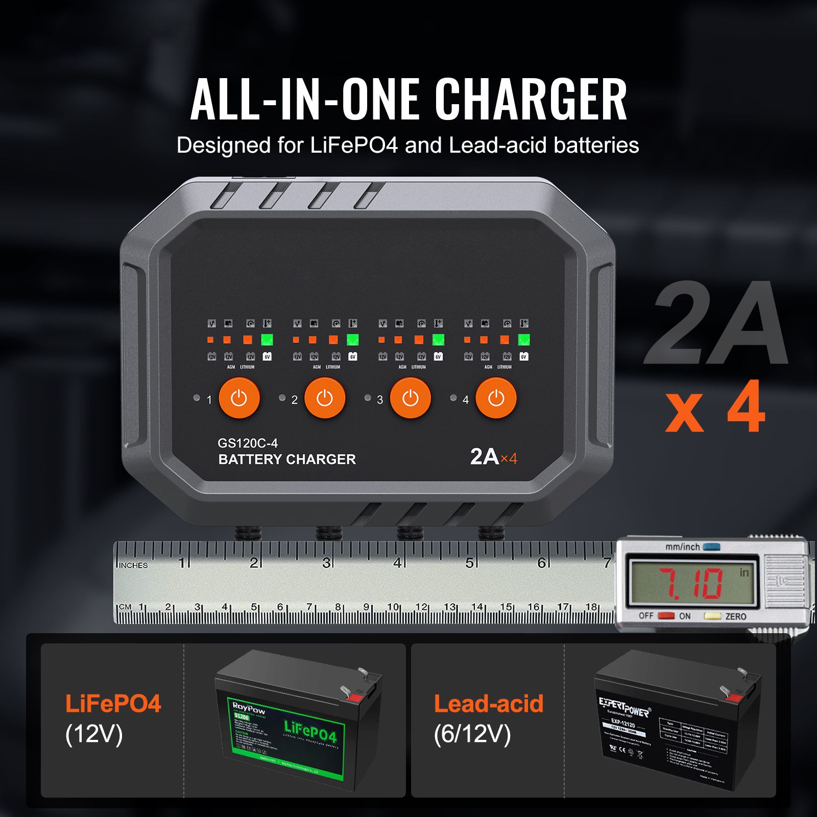 Carregador de Bateria Intelige - Lifepo4 Battery Charger Smart Automatic avaliação e preço