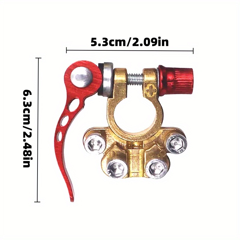 1 Conjunto de Terminais de Bat - Battery Terminal Clamps Quick Release Brass avaliação e preço