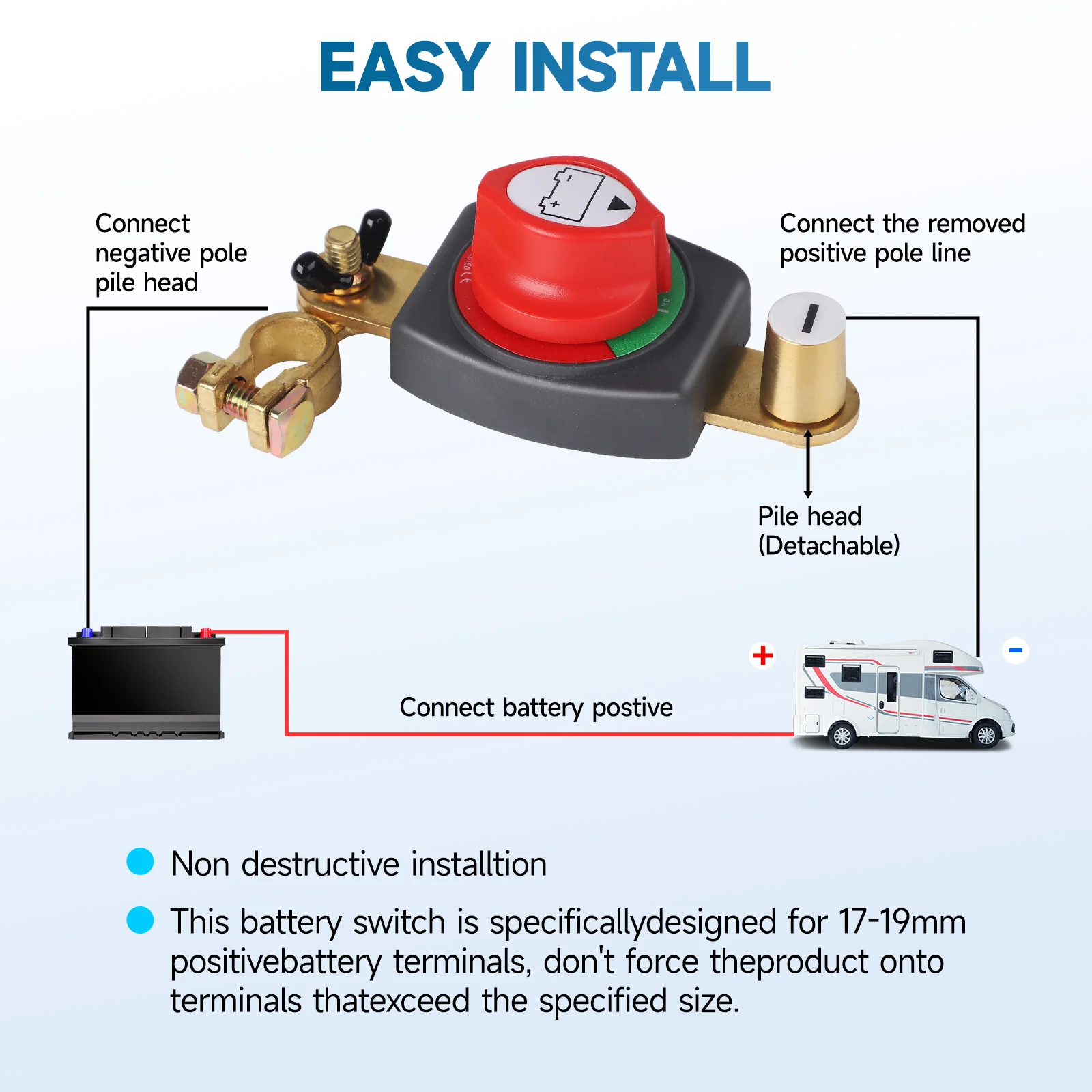 Interruptor de desconexão da b - Battery Disconnect Switch Master Cut Off avaliação e preço